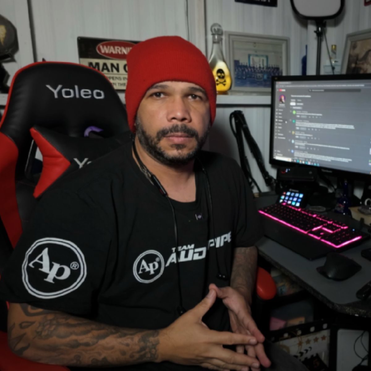 This is a photo of mr ben in front of his computer